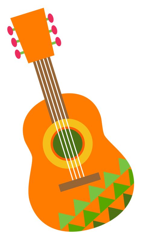 Orange Guitar, Guitar Clipart, Graphic Png, Free Png, Royalty, Royalty Free, Guitar, For Free, Clip Art