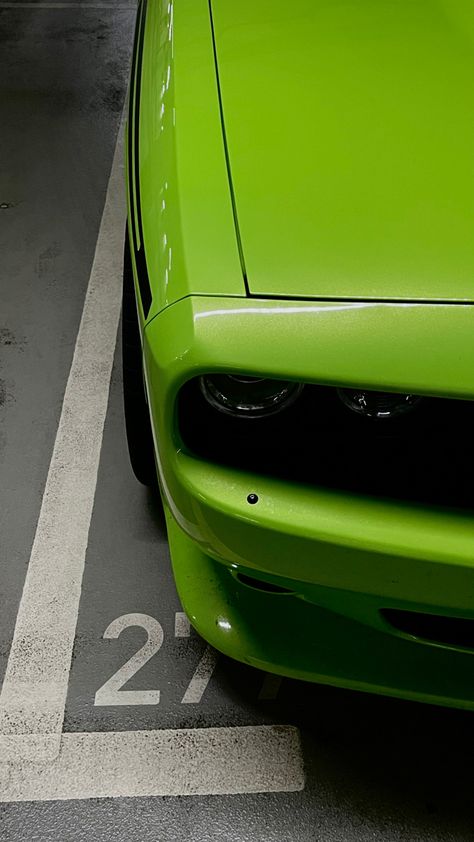 Green Dodge | Parking Lot | Car Pic | Dodge Wallpaper | Green SRT | Inspiration | Muscle Car | Number 27 | Filler Pic 27 Wallpaper Number, Dodge Wallpaper, 27 Wallpaper, Car Pic, Car Photoshoot, Number 27, Dodge Srt, Wallpaper Green, Car Photography