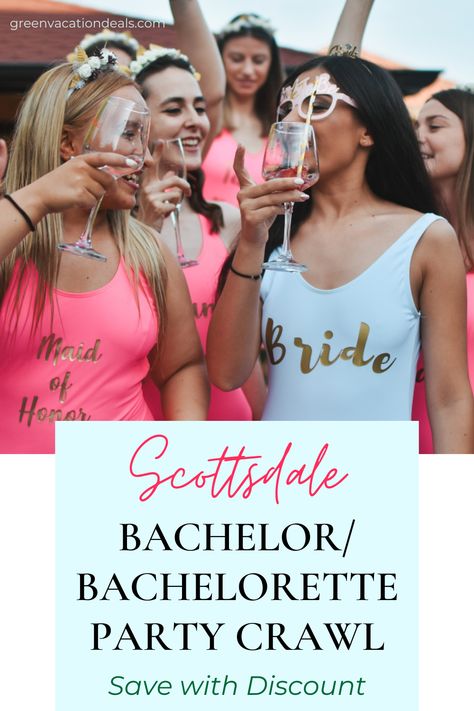 Scottsdale Bachelor/Bachelorette Party Crawl - Save with Discount Scottsdale Bars, Bachelor Party Themes, Things To Do In Scottsdale, Bar Crawl, Bachelor/bachelorette Party, Best Club, Drink Specials, Free Entry, Bach Party