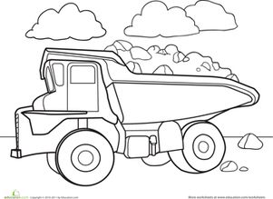 Vehicle Coloring Pages, Color Worksheets For Preschool, Monster Trucks Birthday Party, Preschool Coloring Pages, Transportation Theme, Construction Vehicle, Truck Coloring Pages, Monster Truck Birthday, Construction Theme