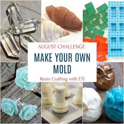 DIY molds for resin casting How To Make Your Own Silicone Molds, Resin Objects, How To Make Silicone, Resin Inspiration, Diy Molds, Diy Resin Mold, Resin Crafting, Molds For Resin, Resin Crafts Tutorial