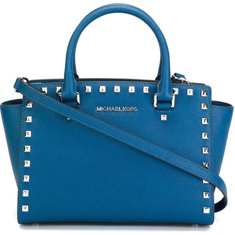 Michael Michael Kors Medium Selma Tote ($372) ❤ liked on Polyvore featuring bags, handbags, tote bags, blue, handbags totes, leather tote handbags, leather handbag tote, blue leather purse and blue tote Michael Kors Selma, Blue Tote Bag, Leather Tote Purse, Genuine Leather Totes, Blue Tote, Handbags Tote, Woman Bags Handbags, Leather Handbags Tote, Satchel Tote