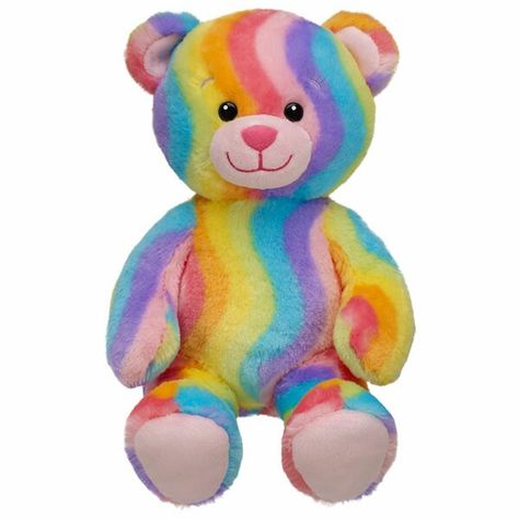 Build a bear Rainbow hugs bear Rainbow Teddy Bear, Kristina Webb, Cute Teddy Bears, Bear Stuffed Animal, Build A Bear, Rainbow Pattern, Childrens Party, Over The Rainbow, Plush Animals