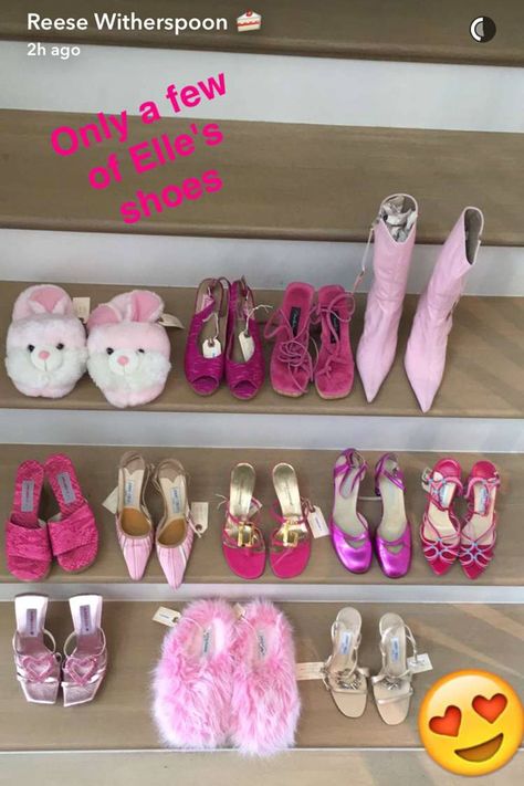 Legally Blonde outfits: Reese Witherspoon Snapchats | Glamour UK Blonde Outfits, Legally Blonde Outfits, Elle Shoes, Blonde Aesthetic, Bunny Slippers, Glamour Uk, Elle Woods, Wood Shoes, Jimmy Choo Heels