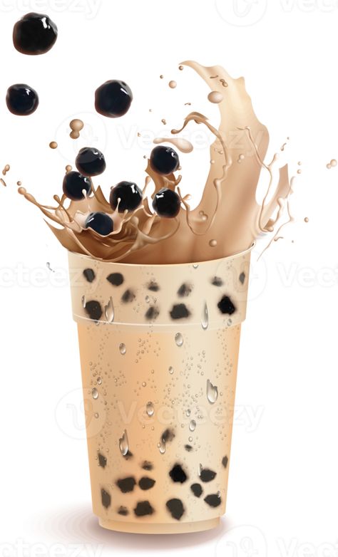 Milk Tea Png, Tea Png, Pearl Milk Tea, Thai Milk Tea, Resep Juice, Art School Supplies, Boba Pearls, Pearl Tea, Bubble Tea Boba