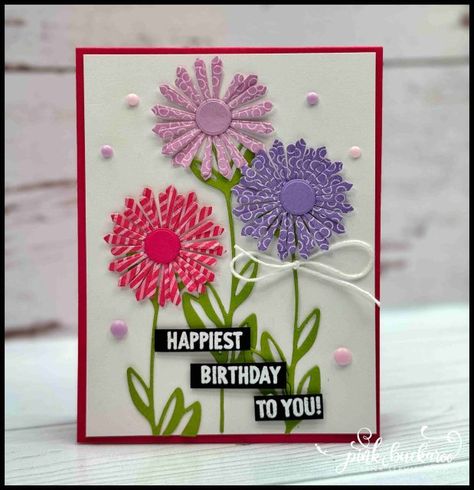 Round We Go Flowers - Pink Buckaroo Designs Pink Buckaroo Designs, Birthday Card Craft, Another Round, Flowers For You, Flowers Pink, Happy Birthday To You, Stamping Up, Flower Cards, Simple Cards