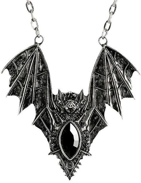 Bat Jewelry, Bat Necklace, Jewelry By Brand, Gothic Jewellery, Gothic Pendant, Gothic Boho, Jewelry Gothic, Goth Jewelry, Romantic Goth