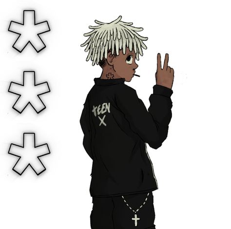 Art by : NUELKILLTHISHIT Ken Carson Pfp, Man With White Hair, Vlone Logo, Trippy Cartoon, Legend Of Zelda Memes, Anime Rapper, Hype Wallpaper, Ken Carson, Black Comics