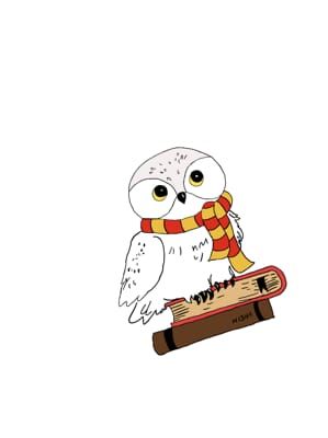 Hedwig Drawing, Harry Potter Owl, Harry Potter Hedwig, Stickers Journal, Needle Embroidery, Yard Decorations, Book Annotation, Punch Needle Embroidery, Drawing Board