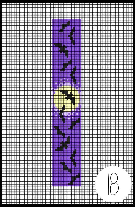 5 Strand Bead Loom Pattern, Halloween Loom Beading Patterns, Halloween Bead Loom Patterns, Pixel Bracelet Pattern, Perler Bookmark Pattern, Loom Beading Patterns Free, Bead Loom Patterns Free, Cross Stitch Bookmark, Stitch Bookmark