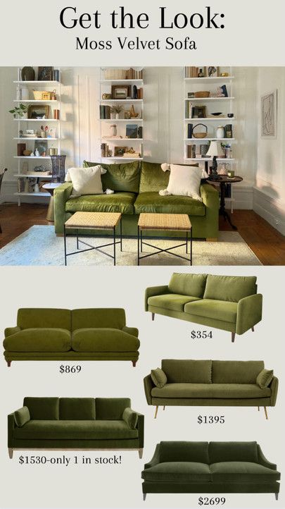 Green Velvet Sofa Canada, Dylan Sofa - Sapphire Olive, Moss Velvet Sofa, Moss Green Sectional Sofa, Jade Green Sofa, Olive Green Sofas, Green Velour Couch, Green Couch White Walls, Olive Green Sofa Decor