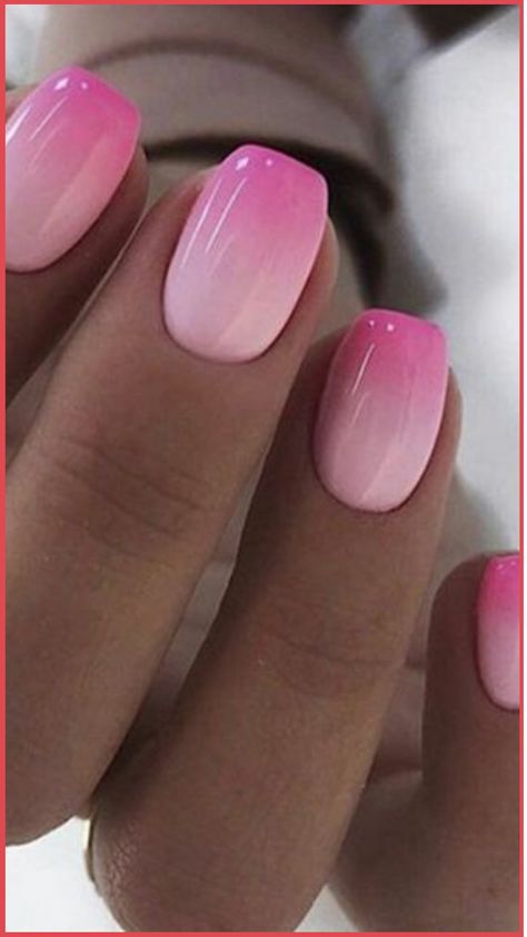 Ombre Pink Nail Ideas 2024 Pink Ombre Natural Nails, Summer Gel Nails Ideas Ombre, Short Nails Ombre Ideas, Dipped Nails Ideas Short, Ombre Spring Nails 2024, Spring Nails 2024 Trends Ombre, Spring Nail Inspiration 2024, Punk Ombre Nails, Light Pink And White Ombre Nails