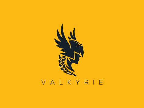 valkyrie logo by Naveed on Dribbble Valkyrie Logo, Athena Logo, Fantasy Logo, Urban Logo, Drawing Time, Warrior Logo, Logo Generator, Viking Logo, Trendy Logos