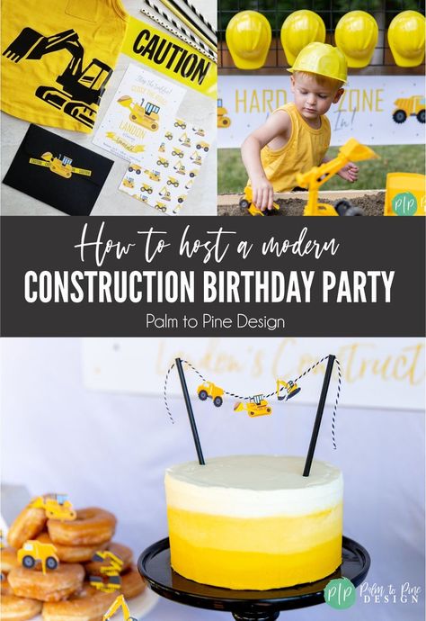 Construction Birthday Invite Construction Birthday | Etsy Construction Birthday Party Food, Digger Party, Construction Birthday Invitations, Construction Theme Birthday Party, 2nd Birthday Party For Boys, Construction Theme Party, Backyard Birthday Parties, Construction Birthday Party, Food Decorations