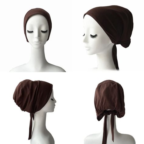 Under Scarf, Hijab Cap, Hijab Caps, Protective Hairstyles, Satin, Hair, Clothes