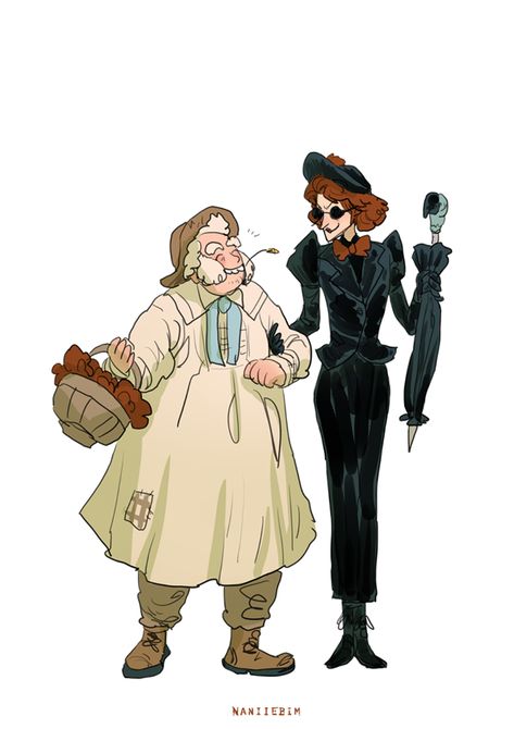 Naniiebim @Manc MCM CE1 on Twitter: "Team Nanny and the Gardener Nanny Ashtoreth and Brother Francis.... #goodomens… " Nanny Crowley, Nanny Ashtoreth, Terry Pratchett Discworld, Good Omens Book, The Gardener, Terry Pratchett, Good Omens, Angel And Devil, Angels And Demons