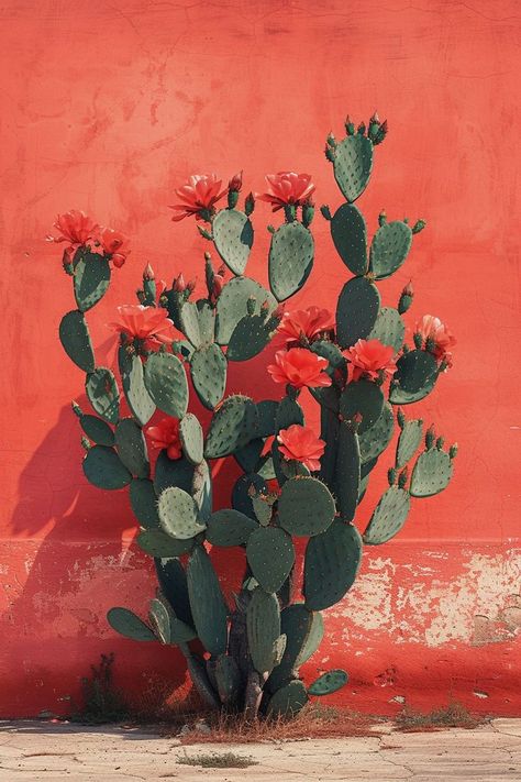 Flowers Of Mexico, Sonoran Desert Plants, Mexico Plants, Mexico City Art, Cactus Mexico, Landscape Cactus, Cactus Stamp, Kinds Of Cactus, Mexico Cactus