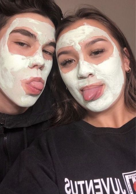 Face Mask Bf And Gf, Couples With Face Masks, Boyfriend And Gf Pictures, Couple Mask Face, Mask Couple Aesthetic, Face Mask Pictures With Boyfriend, Couple Face Mask Pictures, Bf And Gf Poses, Face Mask Date