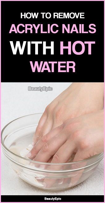 How To Remove Acrylic Nails With Hot Water Soak Off Acrylic Nails, Take Off Acrylic Nails, Remove Fake Nails, Nail Room Ideas, Remove Acrylics, Remove Acrylic Nails, Acrylic Nails At Home, Nail Soak, Cleaning Painted Walls