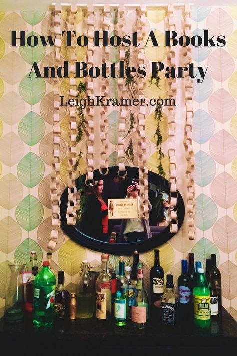 Book Party Games Adults, Book Club Themed Drinks, Book Exchange Party Ideas, Books And Booze Party, Book Basket Exchange Party, Books And Booze Christmas Party, Book Swap Party, Book Party Ideas, Meetup Ideas