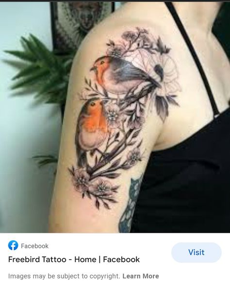 Robins Nest Tattoo, Robins Tattoo, Red Robin Tattoo, Robin Tattoo Design, Robin Bird Tattoos, Robin Tattoo, Memorial Tattoo Quotes, Cool Nature, Guitar Drawing