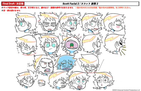 Old Cartoon Movies, Expression Sheet, Scott Pilgrim Comic, Comic Layout, Scott Pilgrim Vs. The World, Drawing Sheet, Character Model Sheet, Reference Sheet, Scott Pilgrim