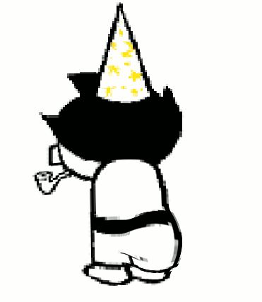 Just in case you needed a twerking John for your twerking John needs. And let's face it, you have those needs. Cursed Homestuck Images, Homestuck Talksprites, Homestuck Sollux, Homestuck Gifs, Homestuck Cute, Homestuck Panels John, Homestuck Stabdads, John Egbert, Dave Strider