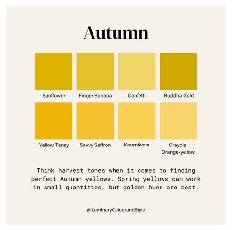 Autumn Color Pallet, Autumn True, Autumn Color Palette Fashion, Castle Dress, Deep Autumn Color Palette, Color Seasons, Yellow Palette, True Autumn, Autumn Palette