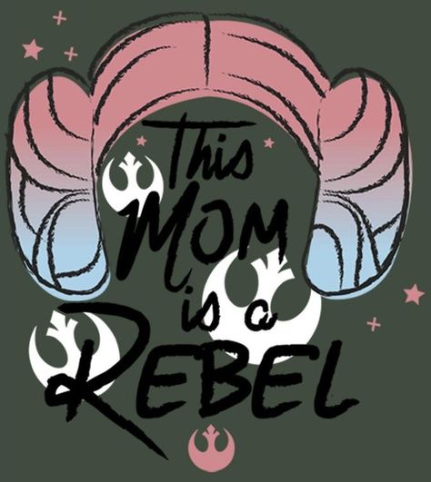 Star Wars Mothers Day, Princess Leia Birthday Party, Hair Silhouette, Funny Star Wars Shirts, Mind Trick, Princess Leia Hair, Mom Presents, Mother Images, Star Wars Episode Iv