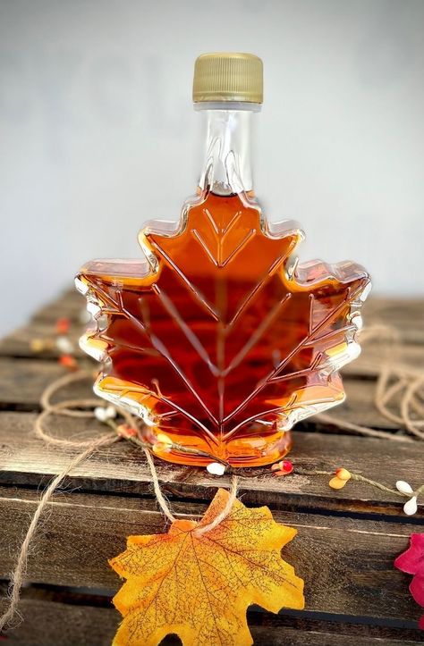 Maple Syrup Bottles, Syrup Bottle, Autumn 2022, Orange Leaf, Vancouver Island, Maple Syrup, Maple Leaf, Syrup, Vancouver