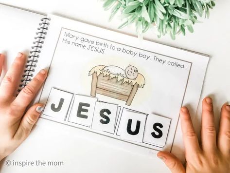 Printable Nativity Busy Book - Inspire the Mom Nativity Activities, Printable Nativity, Nativity Activity, Puzzle Activities, Toddler Routine, Busy Book Printable, Binder Ideas, Nativity Story, Busy Binder