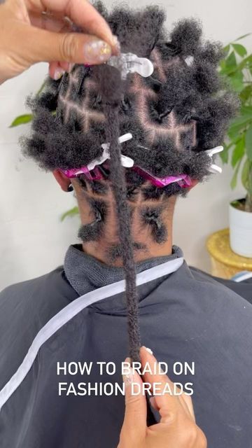 Instant Dreads, How To Do Dreadlocks, How To Start Dreadlocks, Starting Dreads, Colored Dreads, Dread Hair Extensions, How To Braid, Crochet Dreads, Curly Crochet Hair Styles