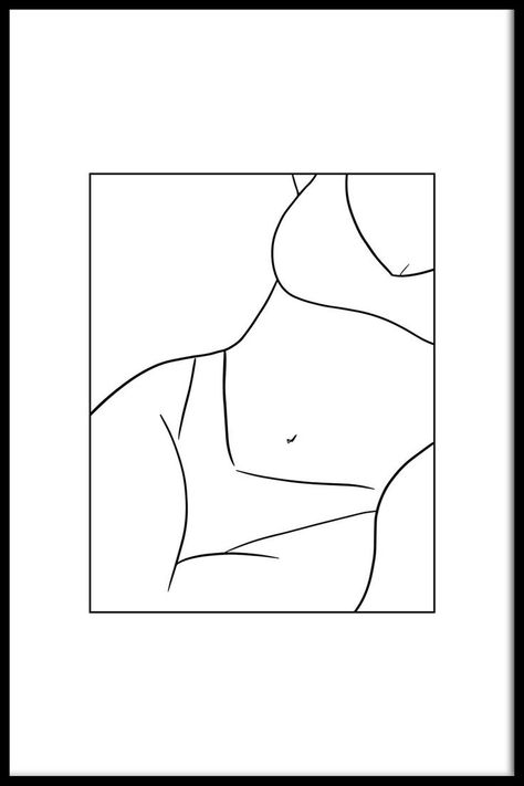 Painting Ideas Body Art, Girl Body Outline Art, Body Drawing Aesthetic, Simple Body Art, Body Outline Art, Abstract Body Line Art, Girl Body Drawing, Body Art Drawing, Body Line Art