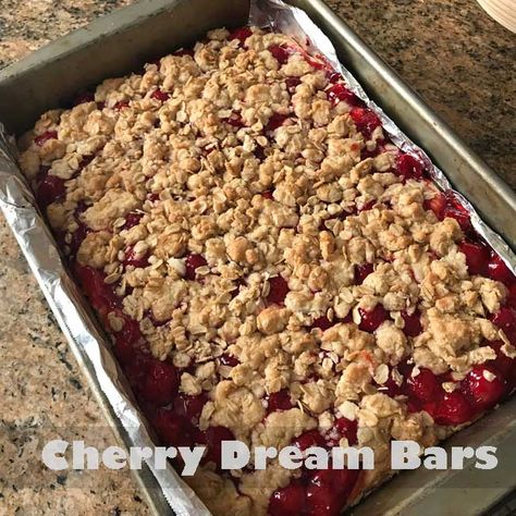 Cherry Dream Bars, Cherry Dream Squares, Cherry Magic Bars, Cherry Pie Bars Easy, Cherry Dessert Bars, Cherry Pie Cookie Bars, Cake Mix Cherry Pie Bars, Cherry Pie Bars Insanely Good Recipes, Magic Cookie Bar Recipe