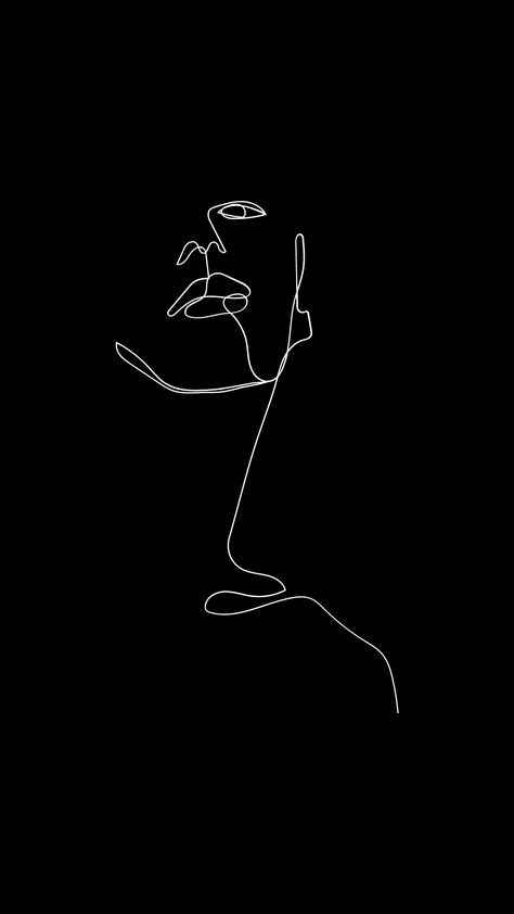 Silhouette Mode, Black And White Wallpaper Iphone, $b Wallpaper, Prismacolor Art, Black And White Art Drawing, Line Art Tattoos, Line Art Design, Phone Wallpaper Patterns, Black And White Wallpaper