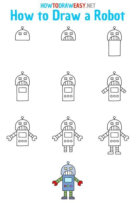 How Draw Robot Diagram at Maryjoslyn Drawings step by step for kids #drawingsstepbystepforkids Drawing ideas #drawingideas Drawing ideas for kids #drawingideasforkids 6.362 How To Draw A Robot Step By Step, How To Draw A Robot, How To Draw Robots, Robot Doodle, Draw Robot, Direct Drawing, Robot Drawing, Drawing Legs, Robot Cartoon