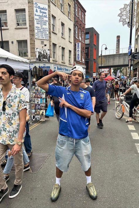 Soccer Jersey Jorts, Brazil Shirt Outfit Men, Brasil Shirt Outfit, Brazil Outfit Men, Brazil Jersey Outfit Men, Brasil Jersey Outfit, Brazil Style Outfits, Brazil Shirt Outfit, Brazil Jersey Outfit