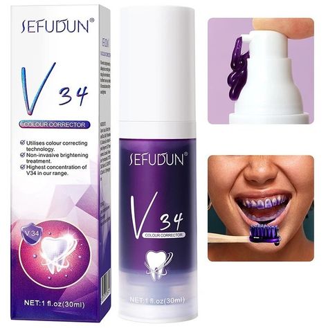 ——-Check out our HOT SALE——- 30ml Repairing And Whitening Toothpaste To Improve Tooth Sensitivity Fresh Breath Oral Periodontal Non-invasive Whitening Care Get it Here 👇👇 https://getnsale.com/30ml-repairing-and-whitening-toothpaste-to-improve-tooth-sensitivity-fresh-breath-oral-periodontal-non-invasive-whitening-care/ ———- Like 💖💖 & Share ♻️👩‍👩‍👦‍👦 ————- #teeth #gum #whitening #teethcare #gumcare Teeth Correction, Purple Toothpaste, Colour Corrector, Brighten Teeth, Tooth Whitening, Teeth Whitening Toothpaste, Yellow Teeth, Tooth Sensitivity, Color Correcting