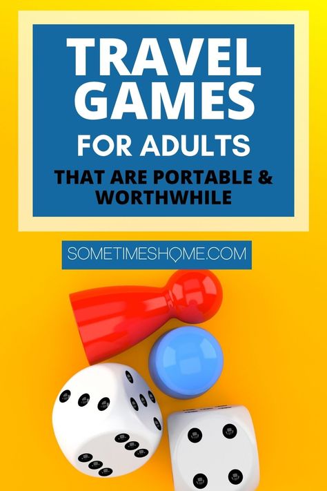 Ideas for games on the road, plane rides, and on vacation at a bar or by the pool. Includes ideas for card games, games you need a tabletop for, and lap games as well for all your trip needs. Car Games For Adults Road Trips, Travel Games For Adults, Road Trip Games For Adults, Lap Game, Fun Car Games For Road Trips, Diy Travel Games, Travel Games For Kids Airplane Free Printable, Plane Games, Airplane Games