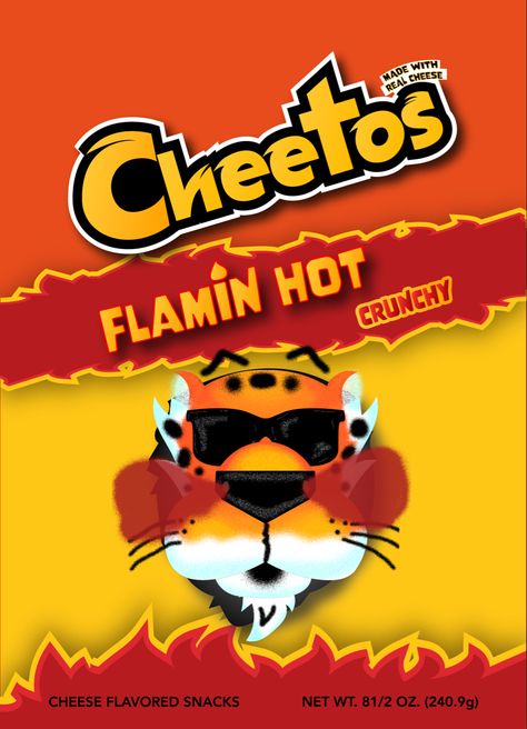 Cheetos Logo, Cheetos Flamin Hot, Cartoons Eating, Flamin Hot Cheetos, Cheetah Logo, Squishy Food, Hot Chips, Cheetos Crunchy, Hot Chip