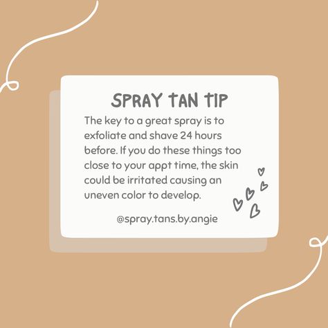 Before Spray Tan Tips, Spray Tan Prep Instructions, Spray Tan Outfit, Spray Tan Questions, Spray Tan Prep, Norvell Spray Tan, Spray Tan Room, Spray Tan Marketing, Wax Room