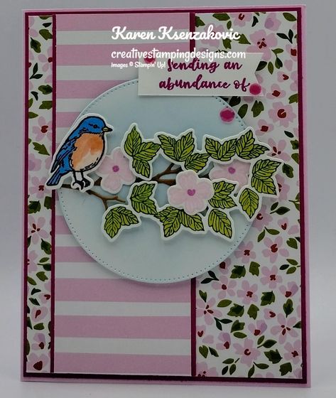 Seasonal Branches, Designer Paper Cards, Ideal Day, Stampin Up Birthday Cards, Spring Birthday, Hand Made Greeting Cards, Branch Decor, Bird On Branch, Making Greeting Cards