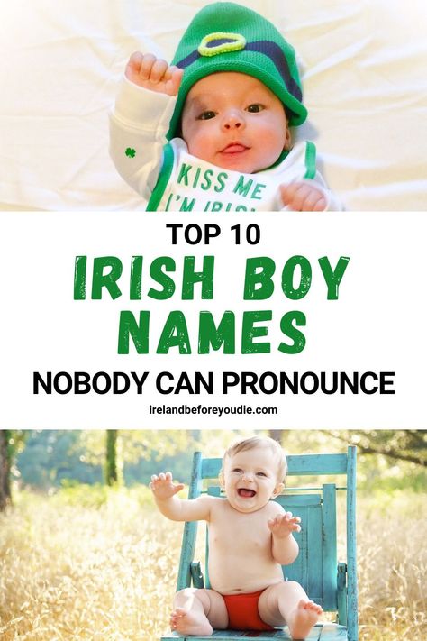 Ready to test your pronunciation skills? Check out our list of Irish boy names that nobody can pronounce. #Irishboynames #Irishnames #boynames Irish Names Pronunciation, Irish Male Names, Celtic Boy Names, Unique Irish Boy Names, Irish Baby Boy Names, Irish Boy Names, Irish Girl Names, Irish Baby Names, Names For Boys List