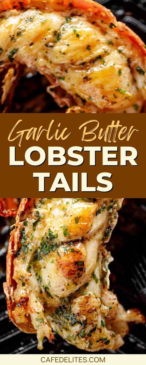 Bbq Lobster Tails, Butter For Lobster, Grilled Lobster Recipes, Grill Lobster Tail Recipe, Garlic Butter Lobster, Simple Food Recipes, Seafood Sauce Recipe, Butter Lobster, Grilled Lobster Tail