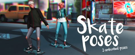 Sims 4 Skateboard Poses, Skater Poses, Aesthetic Sims 4 Cc, Sims4 Pose, Individual Poses, Pose Sims 4, Sims4 Poses, Sims 4 Couple Poses, Poses Sims 4