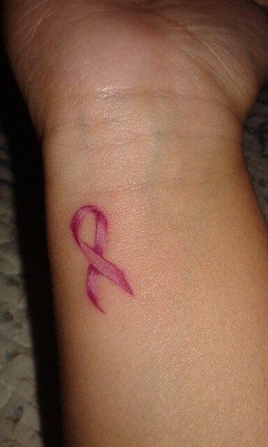 Ribbon And Semi Colon Tattoo, Pink Ribbon Tattoos Mom, Watercolor Ribbon Tattoo, Small Pink Ribbon Tattoo, Ribbon Neck Tattoo, Orange Ribbon Tattoo, Pink Ribbon Tattoos, Survivor Tattoo, Mastectomy Tattoo