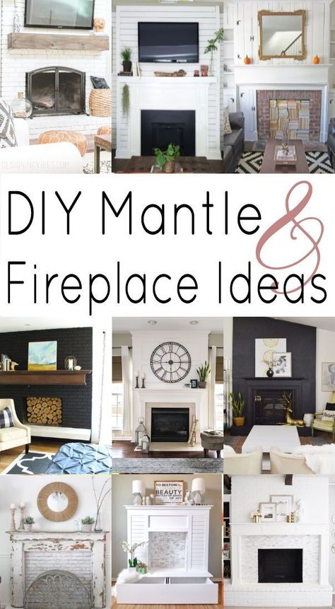 New Cost-Free Gas Fireplace mantel Concepts The next thunderstorm external might be frightful, however your hearth is really so delightful! You may be eag... #Concepts #CostFree #Fireplace Gas Fireplace Mantel, Diy Fireplaces, Fireplace Mantel Ideas, Diy Mantle, Fireplaces And Mantels, Brick Fireplaces, Diy Mantel, Painted Brick Fireplaces, Mantle Ideas