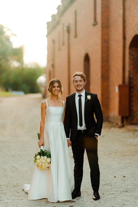 Real Wedding – Hannah & Dan, Wahgunyah VIC - Ivory Tribe Legal Wedding Dress, Wedding Dress French Style, Classic Style Wedding Dress, Bones Wedding, Ivory Bridesmaid Dress, London Wedding Dress, Simple Wedding Gown, Simple Classic Wedding, Ivory Tribe