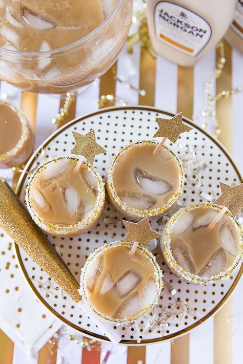 Salted Caramel Iced Coffee, Caramel Iced Coffee, Alcohol Glasses, Champagne Margaritas, New Year's Eve Appetizers, Sweet N Spicy, Champagne Cupcakes, Champagne Truffles, Recipe Tin