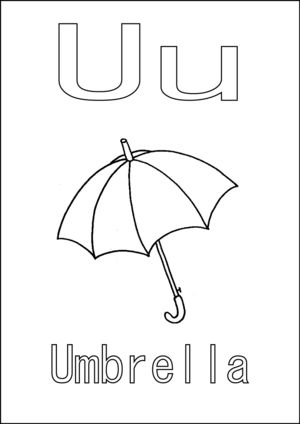 U is for Umbrella Umbrella Printable, U Is For Umbrella, Umbrella Coloring Page, Letter U, Printable Coloring Pages, Printable Coloring, Colorful Pictures, Coloring Page, Umbrella